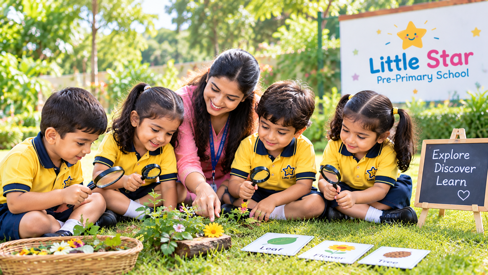 Children participating in fun learning activities