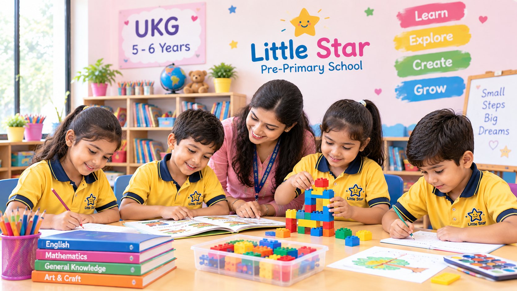 UKG children learning