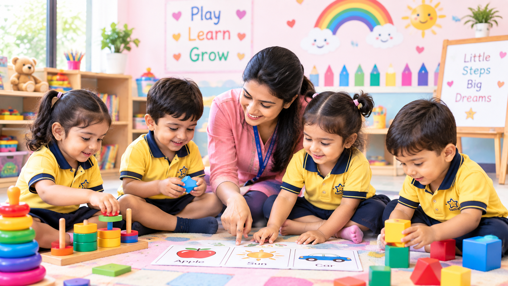 Nursery children learning